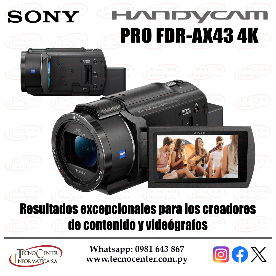 Filmadora Sony Handycam Pro FDR-AX43 4K